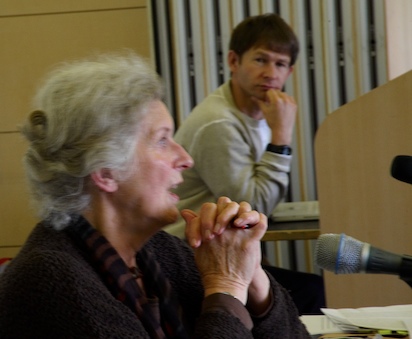 Photo credit: Julia Vitullo-Martin; Description: Dame Gillian Beer in Cambridge